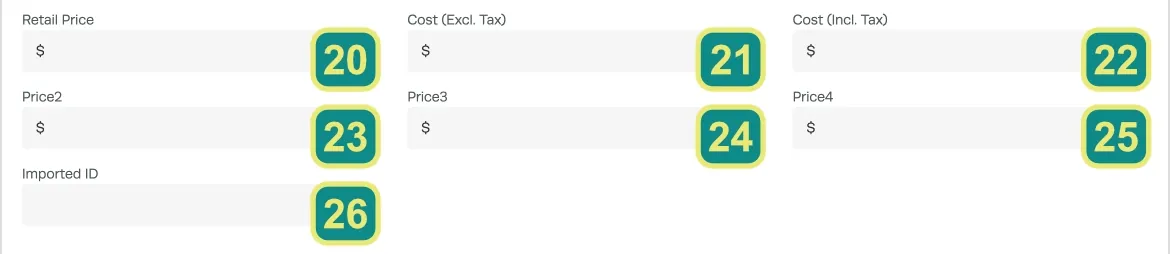 Numbered Product Price Fields in a Product.