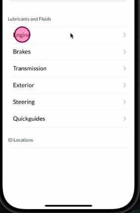 Accessing Workshop Software on mobile app — step 2
