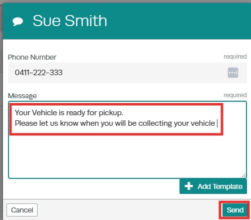 Workshop Software two-way SMS interface — step 5