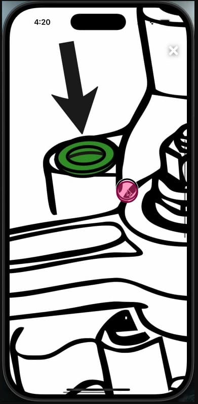 Accessing Workshop Software on mobile app — step 7