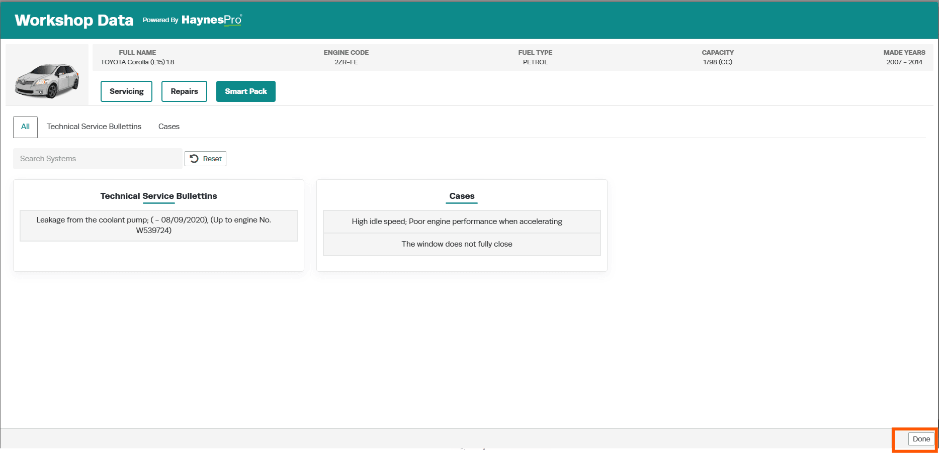 Workshop Software screen showing this will close the workshopdata window and return you to your workshop softw…