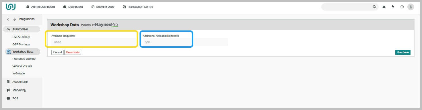 Workshop Software screen showing after successful activation, you will see this screen